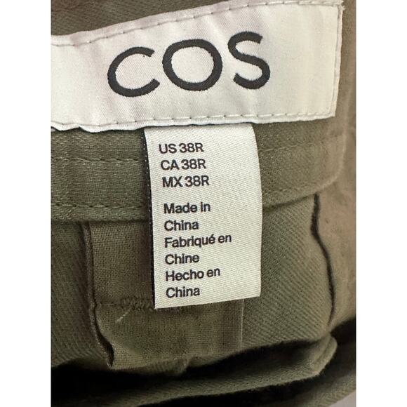 COS olive green baggy pants size 38 - Picture 3 of 8